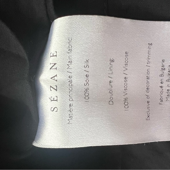 Sezane Olivia dress, silk black and white polka dots size 34 EUC - Picture 7 of 9